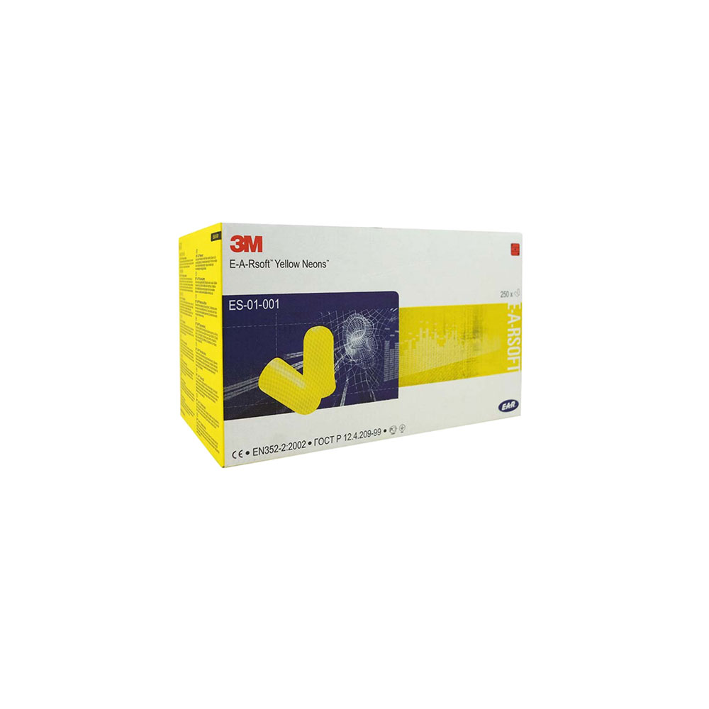 Bild 1 3M - E-A-R™ SOFT Yellow Neons Gehörschutzstöpsel - Box a 250 Paar -  EN 352-2 Norm