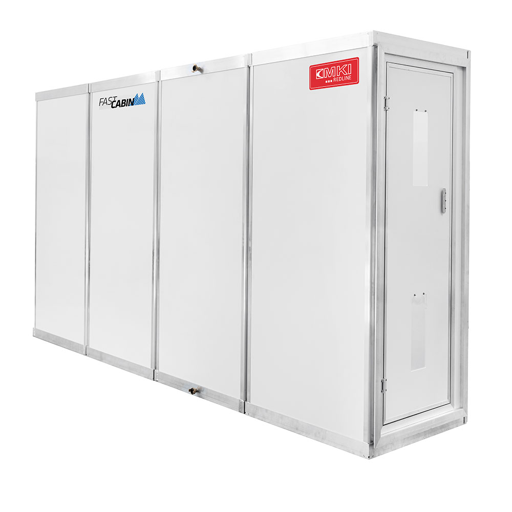 Bild 1 MKI REDLINE Personalschleuse 4 Kammer V2 Alu / Kunststoff mit automatischer Dusche